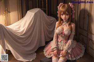a woman in a dress and stockings posing for a picture